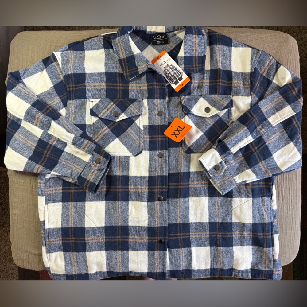 Button Up Flannel Jacket - Picture 2 of 5